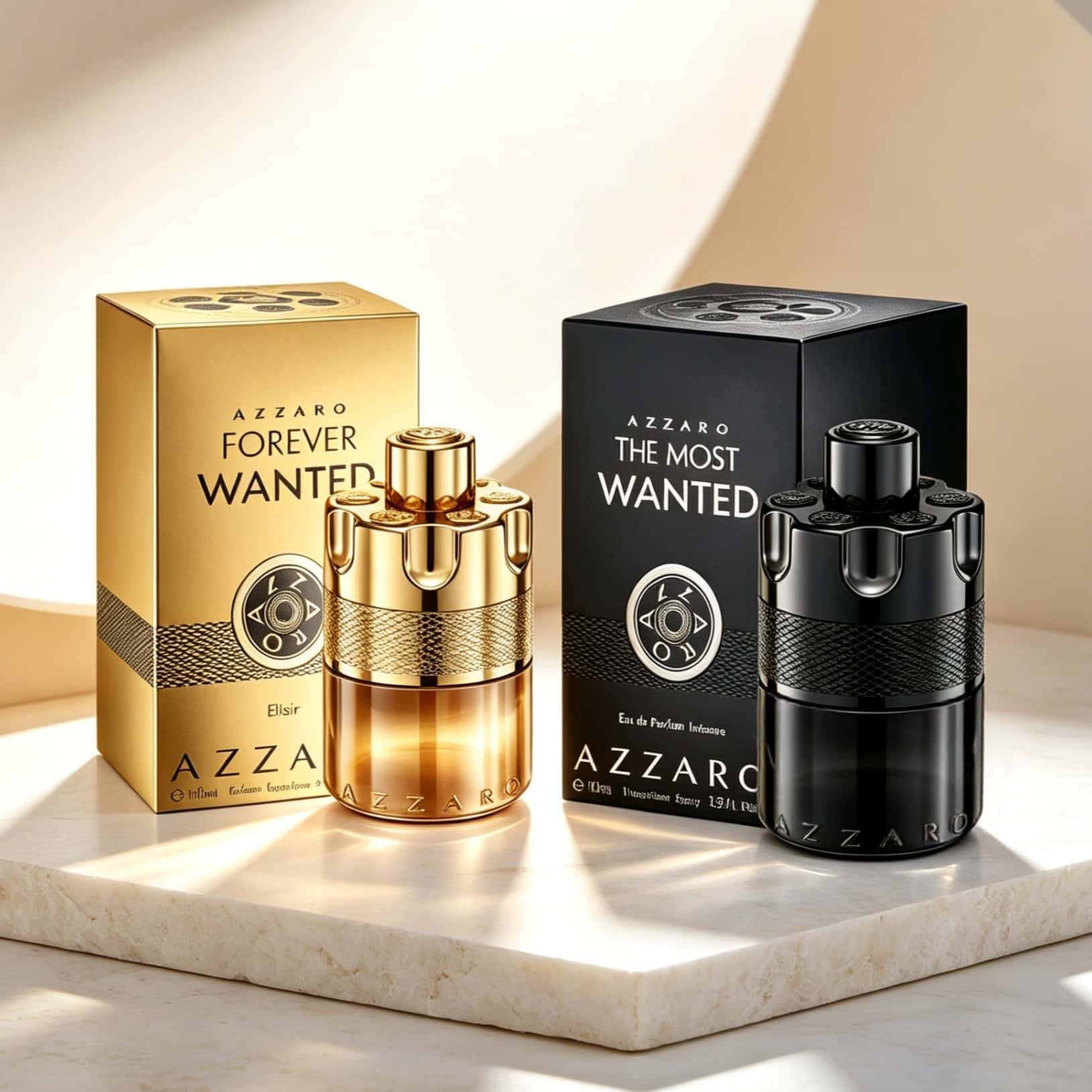 Perfume Alcohol Fragrance - Azzaro Wanted, Set Parfum 2 Buah,