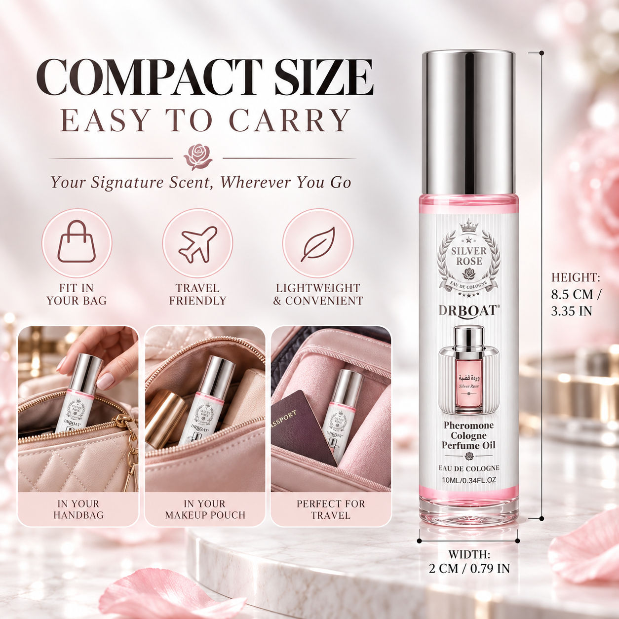 Minyak Parfum Roll-On Silver R - Perfume Fragrance Concentration ulasan dan harga